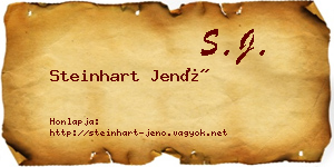 Steinhart Jenő névjegykártya